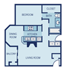 A3 Floor Plan A3 Floor Plan at The Jax Apartments, Texas